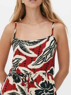 Femme Primark Combinaisons Et Combi-Shorts|Combinaison En Crêpe Texturé Avec Lien à Nouer