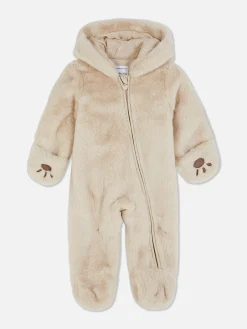 Primark Grenouillères Et Gigoteuses|Combipilote Ours En Fausse Fourrure