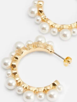 Femme Primark Bijoux|Créoles En Fausses Perles