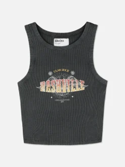 Femme Primark Hauts Et T-Shirts|Débardeur à Dos Nageur Côtelé Rita Ora Nashville