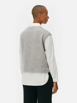 Femme Primark Chemises Et Blouses|Débardeur Chemise 2-en-1 Superposé