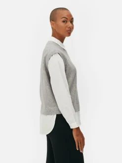 Femme Primark Chemises Et Blouses|Débardeur Chemise 2-en-1 Superposé