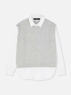 Femme Primark Chemises Et Blouses|Débardeur Chemise 2-en-1 Superposé