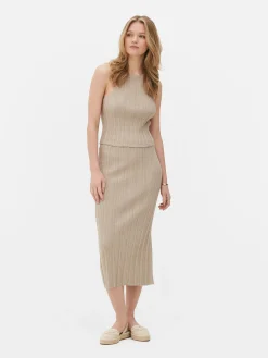 Femme Primark Hauts Et T-Shirts|Débardeur Côtelé à Dos Nageur