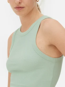 Femme Primark Hauts Et T-Shirts|Débardeur Côtelé à Dos Nageur