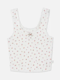 Femme Primark Hauts De Pyjama|Débardeur De Pyjama En Pointelle à Motif Rose