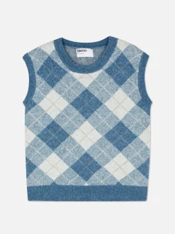 Femme Primark Pulls Et Gilets|Débardeur En Maille à Losanges Rita Ora à Coordonner