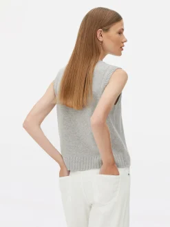 Femme Primark Pulls Et Gilets|Débardeur En Maille Côtelée The Edit