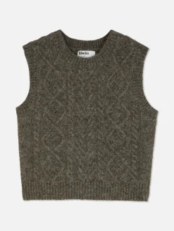 Femme Primark Pulls Et Gilets|Débardeur En Maille Torsadée Rita Ora