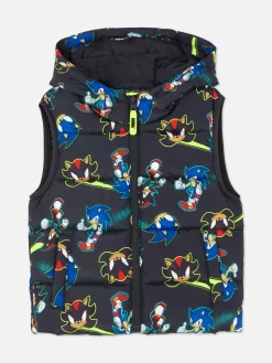 Enfant Primark Manteaux Et Vestes|Doudoune Sans Manches Sonic Le Hérisson Sonic