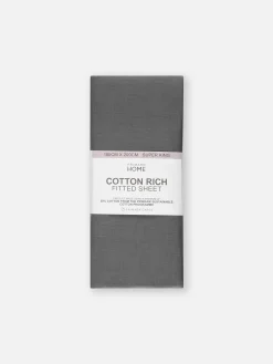 Primark Draps Et Taies D'Oreillers|Drap Housse En Coton Pour Lit Super King Size