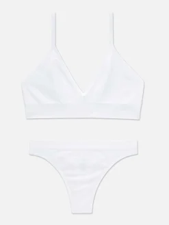 Femme Primark Ensembles Lingerie|Ensemble Brassière Triangle Et String Sans Couture