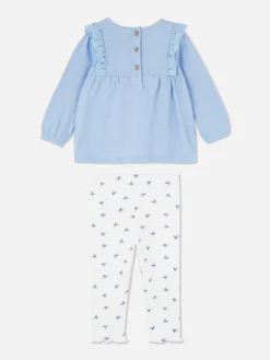 Primark Ensembles Et Tenues|Ensemble Chemisier à Volants Et Legging