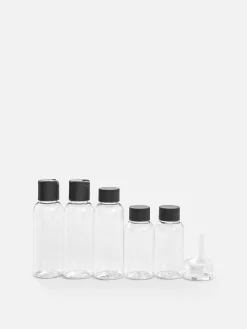 Primark Accessoires De Soins|Accessoires Voyages|Ensemble De Flacons De Voyage Et D'étiquettes