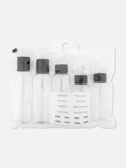 Primark Accessoires De Soins|Accessoires Voyages|Ensemble De Flacons De Voyage Et D'étiquettes