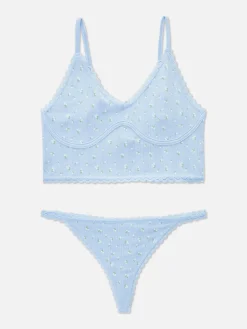 Femme Primark Ensembles Lingerie|Ensemble De Lingerie En Pointelle Non Rembourré