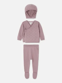 Primark Ensembles Et Tenues|Ensemble Gilet, Legging Et Casquette En Maille