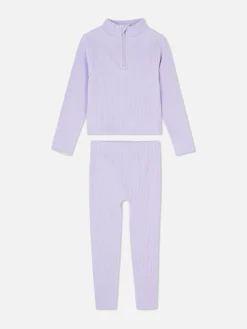 Enfant Primark Ensembles Et Tenues|Ensemble Haut Et Legging Côtelés Sans Coutures