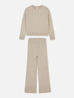 Enfant Primark Pulls Et Gilets|Ensembles Et Tenues|Ensemble Pull Et Legging En Maille Torsadée