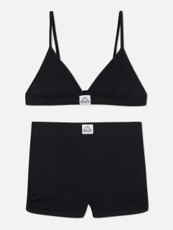 Femme Primark Ensembles Lingerie|Ensemble Sans Coutures Brassière Triangle Et Short Kappa X