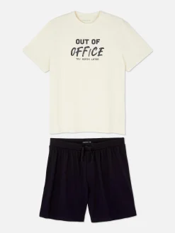 Homme Primark Pyjamas|Ensemble Short Et T-shirt De Pyjama
