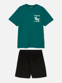 Homme Primark Pyjamas|Ensemble Short Et T-shirt De Pyjama