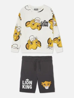 Enfant Primark Ensembles Et Tenues|Ensemble Sweat-shirt Et Short Disney Le Roi Lion Simba