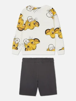 Enfant Primark Ensembles Et Tenues|Ensemble Sweat-shirt Et Short Disney Le Roi Lion Simba