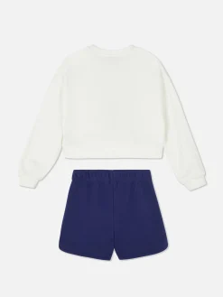 Enfant Primark Ensembles Et Tenues|Sweats À Capuche Et Sweat-Shirts|Ensemble Sweat-shirt Et Short Disney Stitch