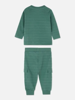 Primark Ensembles Et Tenues|Ensemble T-shirt Texturé Et Pantalon Cargo