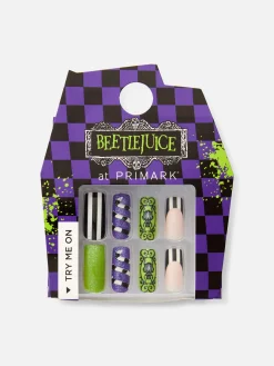 Primark Beetlejuice|Tout Halloween|Faux Ongles Beetlejuice
