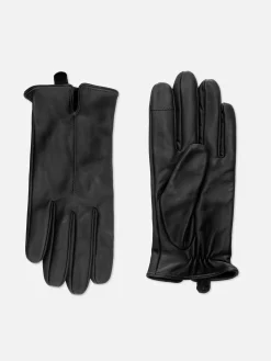 Homme Primark Chapeaux, Gants Et Écharpes|Gants En Cuir Essential