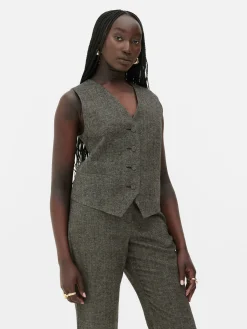 Femme Primark Blazers|Gilet Avec Chevrons à Boutonnage Simple Rita Ora