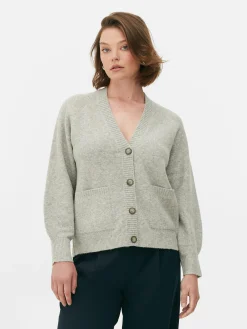 Femme Primark Pulls Et Gilets|Gilet Boyfriend En Maille à Col En V