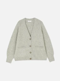 Femme Primark Pulls Et Gilets|Gilet Boyfriend En Maille à Col En V