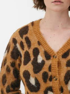 Femme Primark Pulls Et Gilets|Gilet Court à Motif Léopard