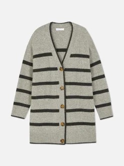 Femme Primark Pulls Et Gilets|Gilet Long à Rayures