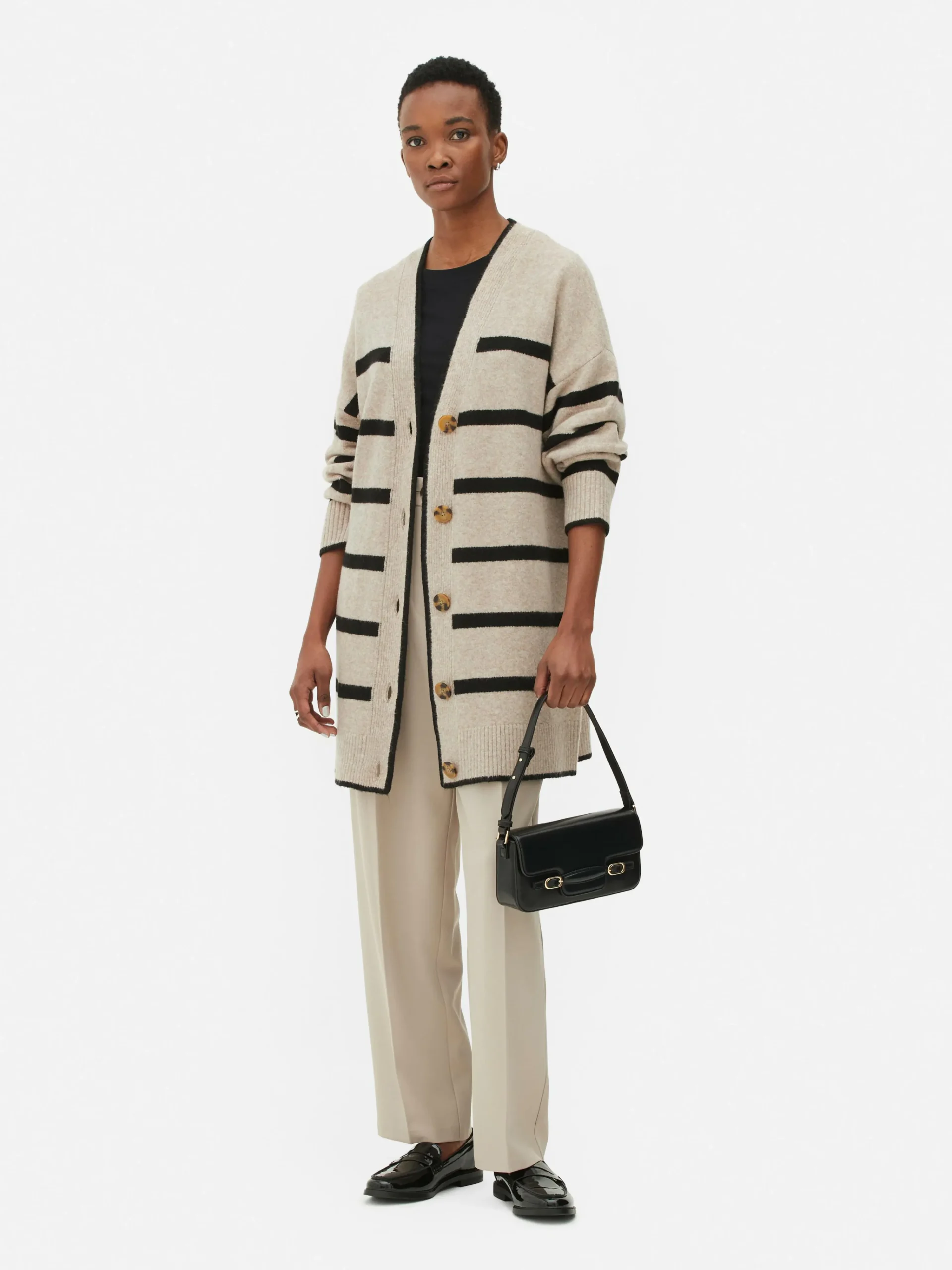 Femme Primark Pulls Et Gilets|Gilet Long à Rayures