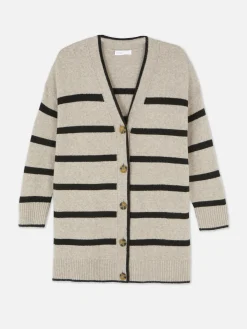 Femme Primark Pulls Et Gilets|Gilet Long à Rayures