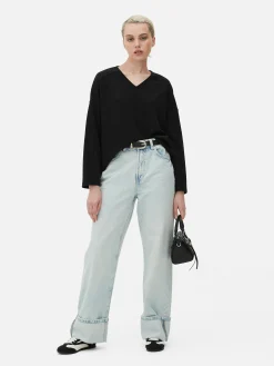 Femme Primark Hauts Et T-Shirts|Haut à Manches Longues Avec Coutures à Coordonner