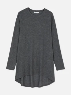 Femme Primark Hauts Et T-Shirts|Haut à Manches Longues Et à Ourlet Arrondi