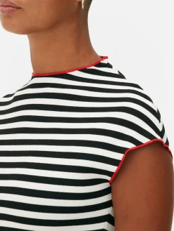 Femme Primark Vêtements Gothiques|Tout Halloween|Haut à Rayures Beetlejuice X Colleen Atwood à Coordonner