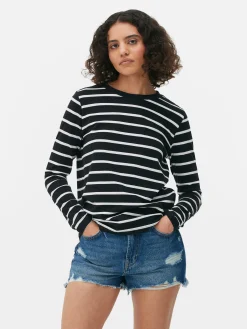Femme Primark Hauts Et T-Shirts|Haut à Rayures Et à Manches Longues