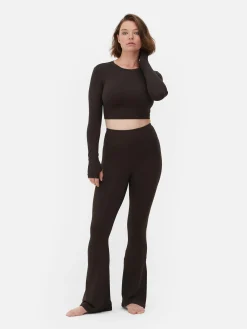 Femme Primark Vêtements De Sport|Haut Court De Sport à Manches Longues En Tissu Ultra-doux Rita Ora