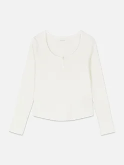 Femme Primark Hauts De Pyjama|Haut De Pyjama En Pointelle Manche Longue