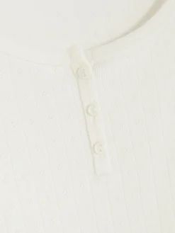 Femme Primark Hauts De Pyjama|Haut De Pyjama En Pointelle Manche Longue