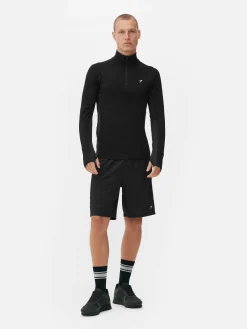 Homme Primark Vêtements De Sport|Hauts Et T-Shirts|Haut De Sport à Manches Longues Et Col Zippé