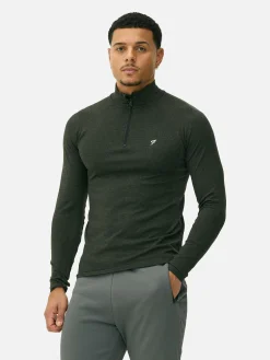 Homme Primark Vêtements De Sport|Hauts Et T-Shirts|Haut De Sport à Manches Longues Et Col Zippé
