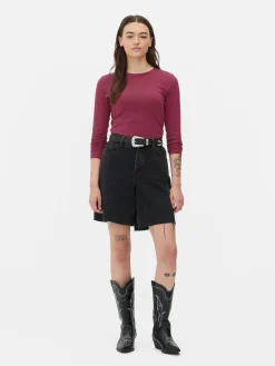 Femme Primark Hauts Et T-Shirts|Haut En Jersey Stretch à Manches Longues