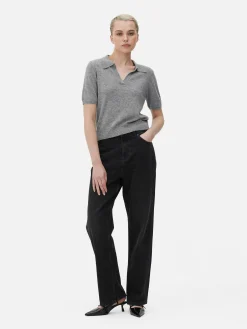 Femme Primark Pulls Et Gilets|Haut En Maille Fine à Col Et Manches Courtes